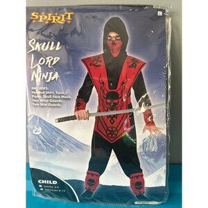 NEW skull lord ninja costume kids medium 8-10 halloween dress-Up play outfit